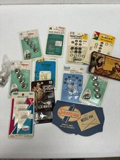 Vintage sewing notions grandma sewing basket buttons needles picture