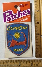 Vintage Cape Cod Massachusetts Patch Voyager Souvenir Travel NOS NIP picture
