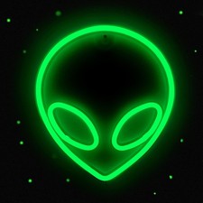 Alien Neon Sign Green LED Alien Neon Light USB/Battery Operated picture