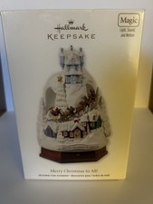 2012 Hallmark Keepsake Magic Merry Christmas To All QXG4501 Light Sound Motion picture