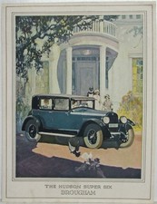 1926 Hudson Super Six Brougham Color Sales Folder Original With Features picture