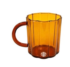 🤎NWT Starbucks 2026 Fall Release Amber Pumpkin Glass Mug picture