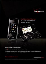 2008 • Verizon Voyager by LG Cell Phone  print ad • 2000s Mens Fashion DA.39 picture
