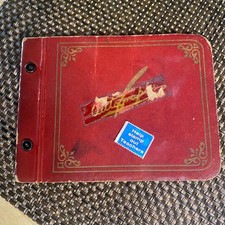 Vintage 1940s Autograph Book Red Student Keepsake Handwritten Poems Sketches picture