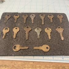 Mixed Large Lot of 15 USED Vtg. US Made Keys/Car Keys/Other Keys. A DEAL-LOOK picture