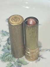 VINTAGE COLLECTIBLE DOROTHY GRAY CREAMY LIPSTICK GOLD METAL TUBE RUSSET ROSE picture