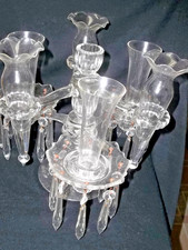 CAMBRIDGE  6 ARMS CANDELABRA/ EPERGNE W/ BOBECHES & VASES picture