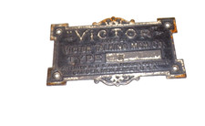 VICTOR E DISC PHONOGRAPH ORIGINAL ID TAG picture