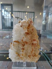 Large Orange Barite on Quartz picture