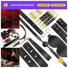 Lockable BDSM Bondage Kit for Couples, 7-Piece Adjustable Restraint Set with Col picture
