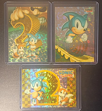 1993 Sonic the Hedgehog Hologram Prism Trading Card Lot 3 - 2/6 3/6 4/6 picture