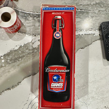 Budweiser 2007 New York Giants Commemorative Limited Edition Glass Bottle picture