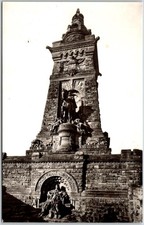Kyffhäuser Monument Barbarossa Statue Germany Detailed Stone RPPC Postcard picture