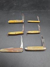 Vintage Lot Of 6 Small Pocket Knives Hammer Colonial Clover++ picture