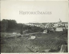 1929 Press Photo View of territory in back of St. Peter's in Rome, Italy picture