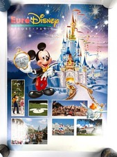 Vintage 1992 Euro Disney Resort Paris Opening Poster Mickey Mouse Disneyland picture