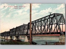 c1911 N. P. Railway Bridge Kennewick Pasco Washington WA Portland PC Co Postcard picture