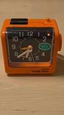 CITIZEN Family Timer Alarm Clock Orange Showa Retro Tested Working from JAPAN picture