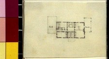 Photo:Unidentified House Floor Plan Three-Bay Center Hall Flanking Wings picture