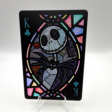 TENYO Disney Nightmare Before Christmas Jack Skellington Stained Glass Card  picture