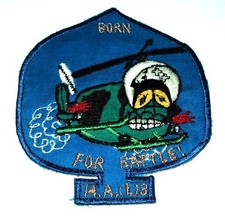 ORIGINAL 1960's VIETNAMESE MADE USN H.A.(L)-3 HECOPTER ATTACK SEAWOLVES PATCH picture