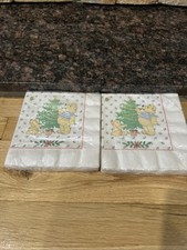 Vintage Christmas Mikasa Teddy Bear Paper Napkins 16 Count New Made In YSA picture