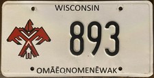2020 ‘s Wisconsin Menominee Nation Tribal INDIAN TRIBE License Plates EXPIRED picture
