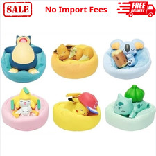 6pc Figure Set Pikachu Bulbasaur Sleep Starry Dream Series Anime Pokemon Toys picture