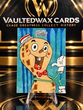 2025 Topps Chrome Spongebob Goofy Goober  1/1 Sketch Card Sir Edmund Duke Auto picture