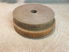 Vintage/antique amusement park ticket Roll 15 & 10 Cents Tickets “New