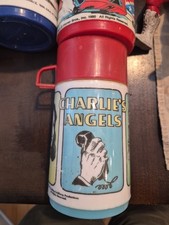 Vintage Charlie's Angels Thermos 1977 Aladdin Complete Red Cap picture