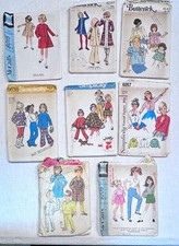 Vintage 60s 70s Girls Sewing Patterns 8 Asstd Sz 4 McCalls Simplicity Butterick picture