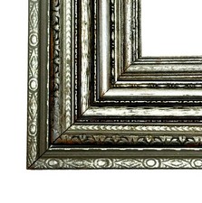 Set/5 Antique 1920s Art Deco Silver Gilt Ornate Wood Picture Frame VTG Photo Lot picture