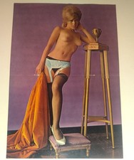 Vintage 1960s Paula Miles Pinup Photo Art Queen For A Day Lute Swinger Layout... picture