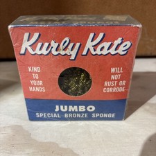 VINTAGE KURLY KATE BRONZE SPONGE in ORIGINAL BOX w/ Cellophane Still Intact picture