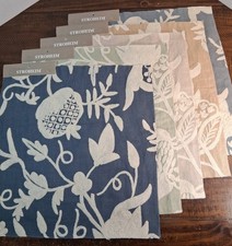 5 Samples Stroheim Embroidered Linen 16