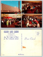 Las Vegas Nevada Golden Gate Casino Exterior Interior Dining Gambling Postcard picture
