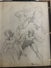 RARE Mike Roberts & M Wheatley Lundy Signed 1967-76 Original Comic Art Lot picture