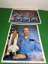  Vintage NASA Challenger STS-51L Space Shuttle Crew & Gregory Jarvis Lithographs picture
