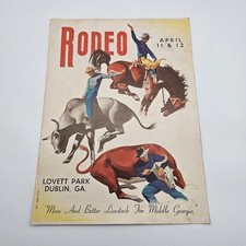 1961 Lovett Park Dublin GA Rodeo Program Coca Cola picture