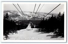 Oregon OR Postcard RPPC Photo Looking Toward Lower Terminal Of Mt. Hood Skiway picture