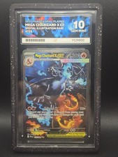 ACE 10 Perfect Subs Mega Charizard X ex 125/094 SIR Phantasmal Flames W/Guard picture