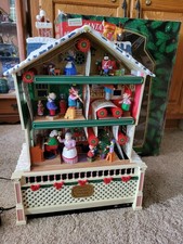 Vintage Mr. Christmas Santa's Musical Workshop Working Lights Motion Music picture