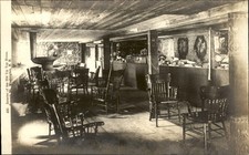 Summit Mt. Washington Interior Old Tip Top House c1910 Real Photo Postcard bhn picture
