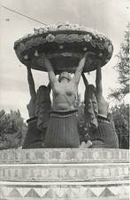 Postcard Mexico: RPPC Fountain Sculpture, Mexico City, Posted 1955 picture