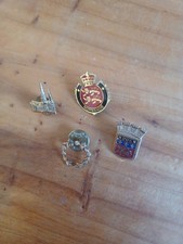 Vintage European Travel Pin Lot - France Normandie Rouen Germany Cologne Wreath picture