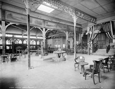 1904 Interior of Hathorn Spring, Saratoga, NY Old Photo 8.5