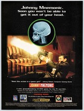 Johnny Mnemonic - PC Game - Vintage Original Print Ad/Poster Promo Art 1995 picture