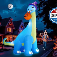 Zukakii 13Ft Giant Halloween Inflatable Decorations Dinosaur, Build-in LEDs picture
