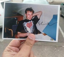 Elon Musk - Postcard - Childhood Photo - Signed - Space X - Tesla picture